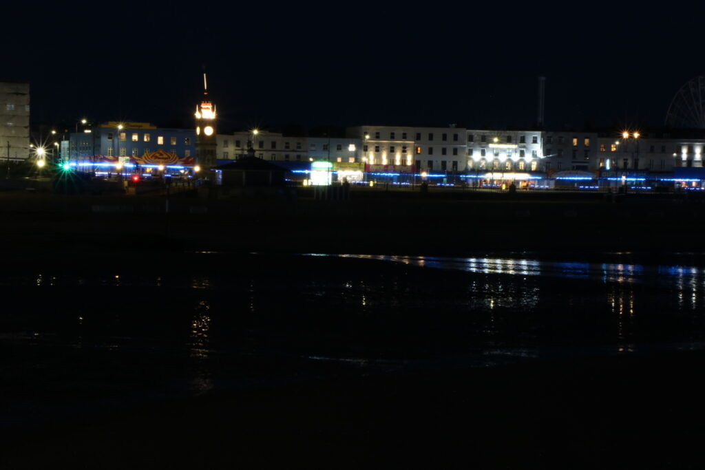 Margate at night view from the habour photo by Matt